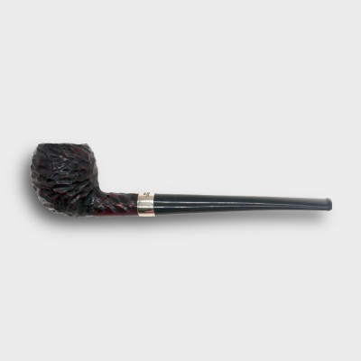 Peterson Junior Rusticated Acorn Nickel Mounted Fishtail Pipe (PE3381)