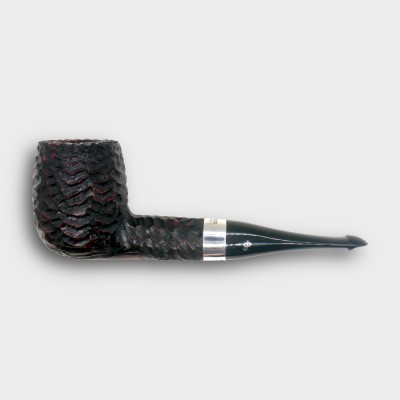 Peterson Pub Rustic Silver Mounted Straight P Lip Pipe (PE3396)