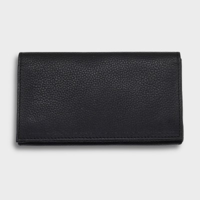 Artamis Roll Up Pouch with Buttons and Paper Holder - Black