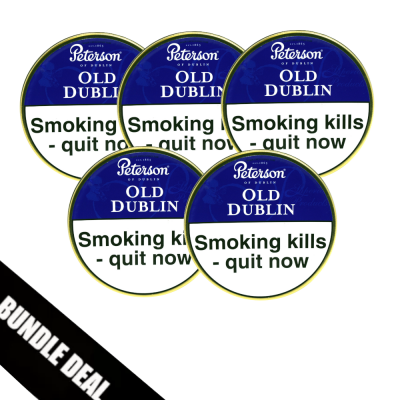 Bundle Deal - Peterson Old Dublin Pipe Tobacco - 5 x 50g (Tin)