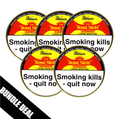 Bundle Deal - Peterson Royal Yacht Pipe Tobacco - 5 x 50g tin (Formerly Dunhill Range)