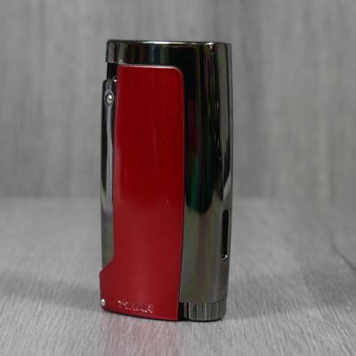 Xikar Pulsar Triple Jet Lighter - Red & Gunmetal (End of Line)