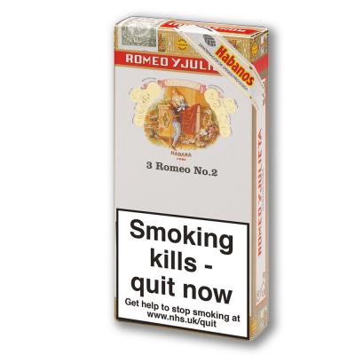 Romeo y Julieta No. 2 Tubed Cigar - Pack of 3