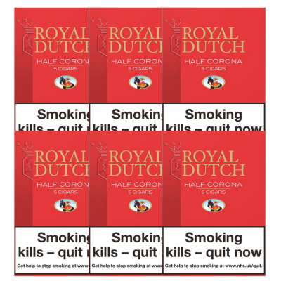 FLASH SALE Ritmeester Royal Dutch Half Corona Cigar - 5 + 1 Packs (30 Cigars)