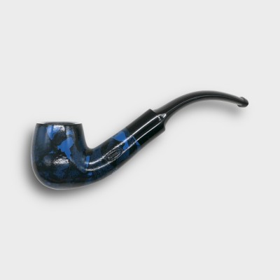 Sarome Pearwood Blue Moss Bent Metal Filter Fishtail Pipe (SAR003)