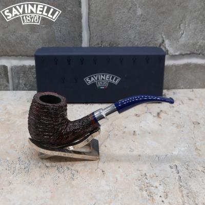 Savinelli Eleganza Rustic 606 Bent Billiard 6mm Fishtail Pipe (SAV551) (End of Line)