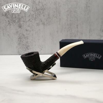 Savinelli Avorio 920 Rustic Brown 9mm Filter Fishtail Pipe (SAV1281) (End of Line)