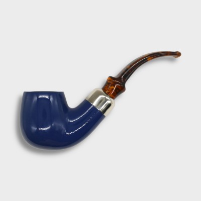 Vauen Azzurro 1515 Smooth Bent 9mm Filter Fishtail Pipe (VA1629)