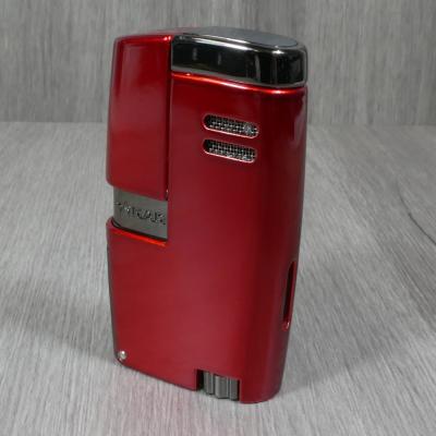 Xikar Vitara Double Jet Lighter - Red and Gunmetal (End of Line)