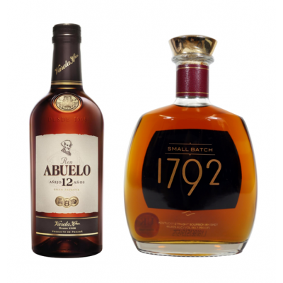 JANUARY SALE - SPECIAL OFFER BUNDLE DEAL - Ron Abuelo 12 Year Old Rum & 1792 Small Batch Kentucky Straight Bourbon