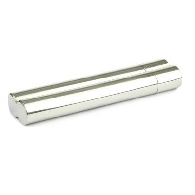 Adorini Double Cigar Case - Chrome Finish - Fits 2 Cigars (AD106)