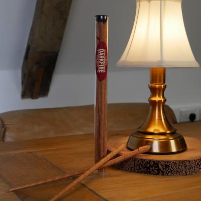 Dark Fire Spanish Cedar Cigar Spills - 10 Inches - Tube of 5