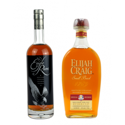 JANUARY SALE - SPECIAL OFFER BUNDLE DEAL - Eagle Rare 10 Year Old Kentucky Straight Bourbon & Elijah Craig Small Batch Ryder Cup Edition