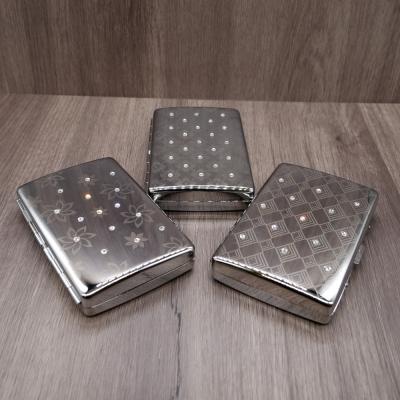 Jean Claude Floral Diamonte Cigarette Case - Fits 16 Superking Cigarettes - LUCKY DIP