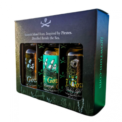 J. Gow 3x5cl Rum Taster Set Gift Pack