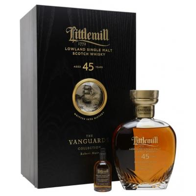 JANUARY SALE - Littlemill 45 Year Old The Vanguards Collection No.1 Robert Muir Bottle & Miniature - 50.5% 75cl
