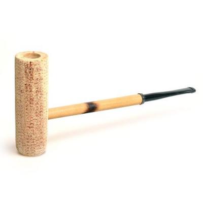 Corn Cob MacArthur Classic Natural Straight Fishtail Pipe