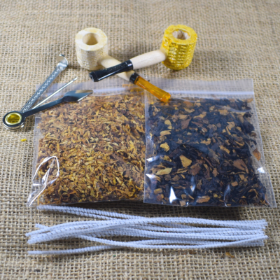 Corn Cob Mini Quick Smoke Pipe Tobacco Sampler