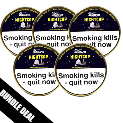 Bundle Deal - Peterson Nightcap Pipe Tobacco - 5 x 50g tin (Formerly Dunhill Range)