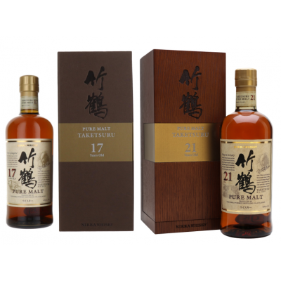 JANUARY SALE - SPECIAL OFFER BUNDLE DEAL - Nikka Taketsuru 17 Year Old & Nikka Taketsuru 21 Year Old Pure Japanese Whisky