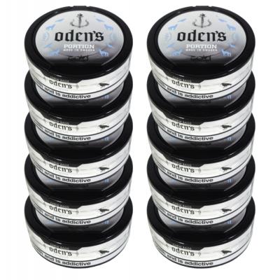 Odens Cold Portion Chewing Tobacco Bag - 10 Tins