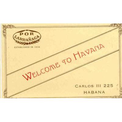 Por Larranaga Sampler Box Card/Voucher from 1932