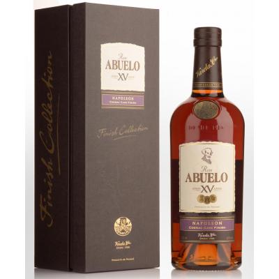 JANUARY SALE - Ron Abuelo XV Napoleon Cognac Cask Finish Rum - 70cl 40%