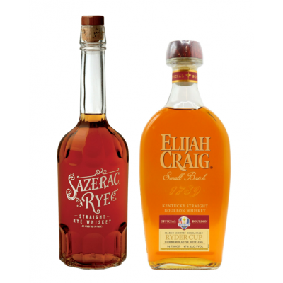 JANUARY SALE - SPECIAL OFFER BUNDLE DEAL - Sazerac 6 Year Old Straight Rye Whiskey & Elijah Craig Small Batch Ryder Cup Edition