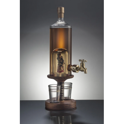Scottish Bagpiper & 2 Shot Glasses Whisky Decanter (Stylish Whisky) - 40% 350ml