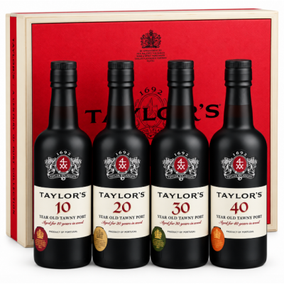Taylors Century Pack of Tawny Port 4 x 37.5cl Gift Collection