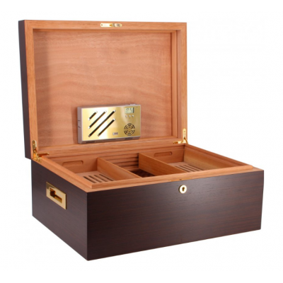 SLIGHT SECONDS Adorini Vittoria Wenge Deluxe Humidor with Cigar Heaven - 520 Cigar Capacity (AD047)