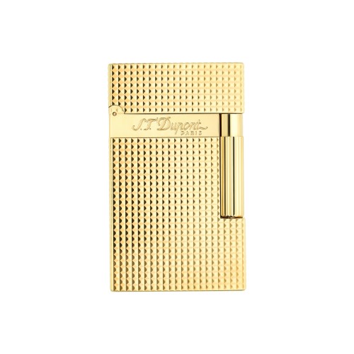 ST Dupont Lighter - Ligne 2 - Gold Diamond Head