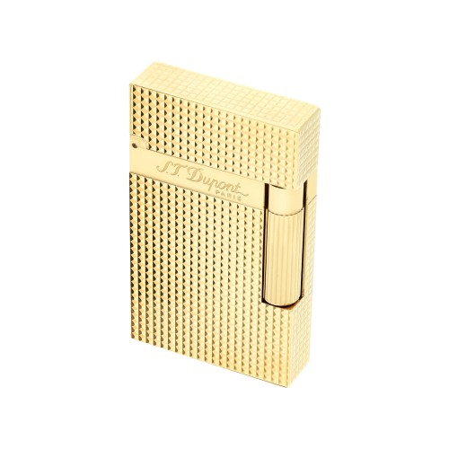 ST Dupont Lighter - Ligne 2 - Gold Diamond Head