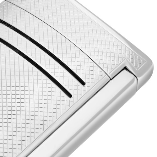 ST Dupont Lighter - Maxijet - Chrome Grid Finish