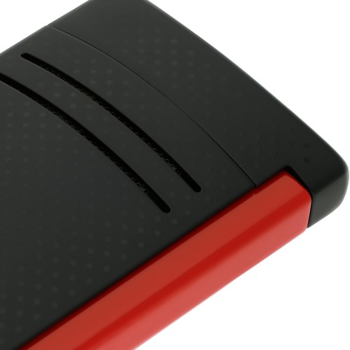 ST Dupont Lighter - Maxijet - Matt Black and Red