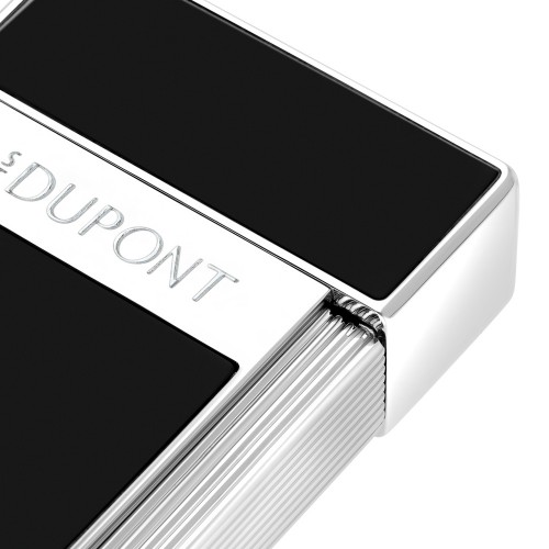 ST Dupont Lighter - Biggy - Black & Chrome