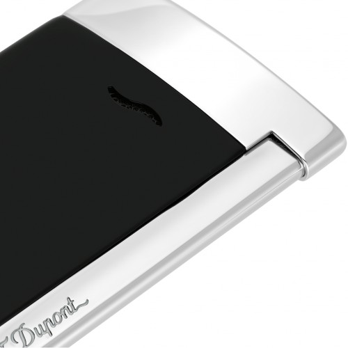 ST Dupont Lighter - Slim 7 Flat Flame Torch - Black Lacquer