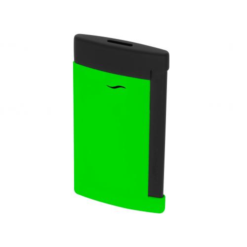 ST Dupont Lighter - Slim 7 Flat Flame Torch - Fluo Green