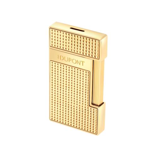 ST Dupont Lighter - Slimmy - Golden Diamond Head