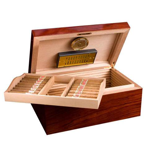 SLIGHT SECONDS Adorini Santiago Grande Deluxe Cigar Humidor - 150 Cigar Capacity (AD058)