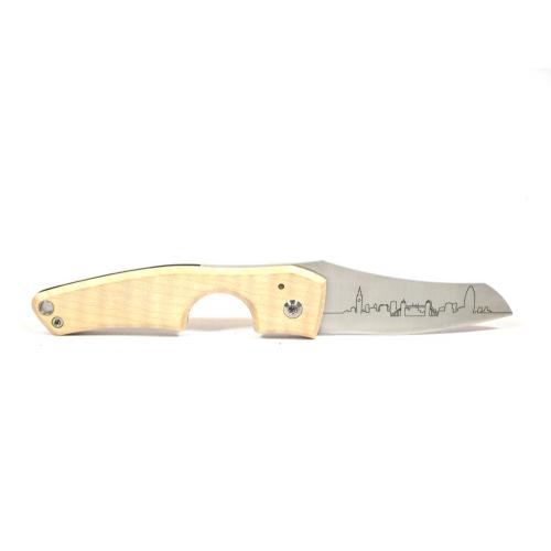 Les Fines Lames Le Petit - The Cigar Pocket Knife - Skyline Series London Curly Maple