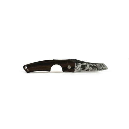 Les Fines Lames Le Petit - The Cigar Pocket Knife - Skull Blade Ziricote