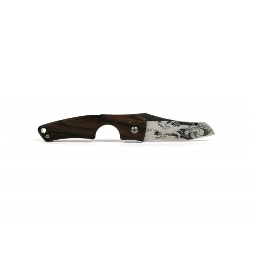 Les Fines Lames Le Petit - The Cigar Pocket Knife - Wave Blade Ziricote