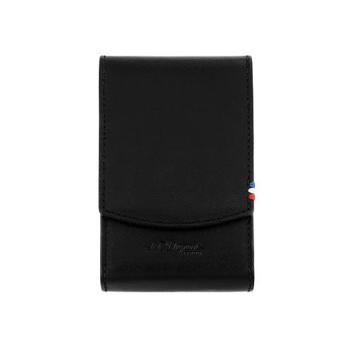 ST Dupont Black Leather Cigarette Pack Case