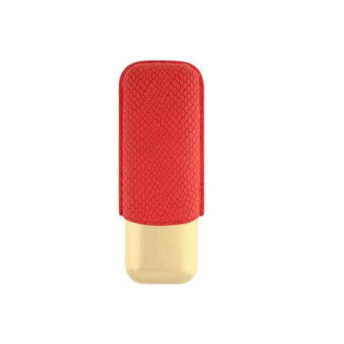 ST Dupont Cigar Case - Limited Edition Dragon - Golden & Burgundy Scale - Holds 2 Cigars (Discontinued)