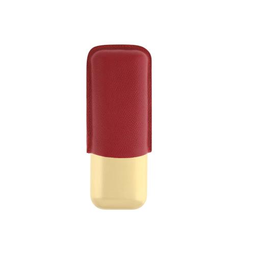 ST Dupont Limited Edition Dragon Cigar Case - Red & Gold - Holds 2 Cigars