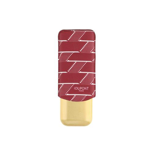 ST Dupont Cigar Case - Monogram 1872 Red - Holds 2 Cigars