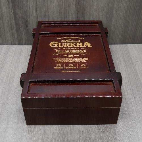Empty Gurkha Cellar Reserve 18 Year Old Solara Double Robusto Box