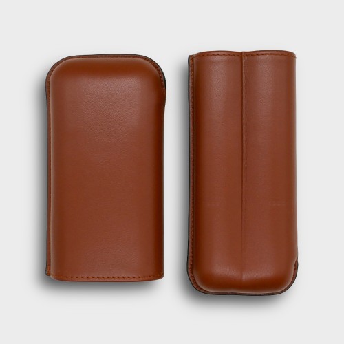 Recife Chesterfield Culture Totally Nuts Leather Cigar Case - 2 Cigar Capacity