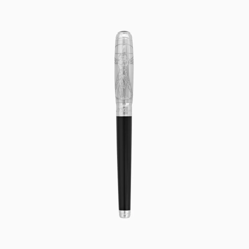 ST Dupont Fountain Pen - Prestige Vitruvian Man - Black
